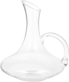 img 4 attached to 🍷 Hemoton Glass Wine Decanter: Hand-Blown Crystal Glass Red Wine Carafe with Handle for Festive Holiday Bar Decoration and Whiskey Bottle Drink Serving