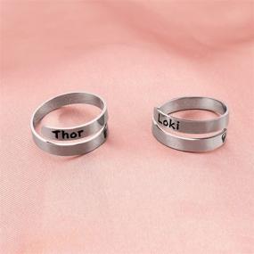 img 2 attached to 🦸 Superhero Friendship Rings Set - AKTAP Best Friend Jewelry for Brothers, Ideal Gifts for Best Friends