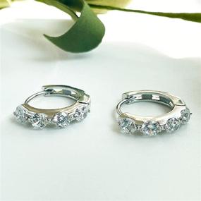 img 2 attached to Silver Earrings Fashion Rhinestone Stainless