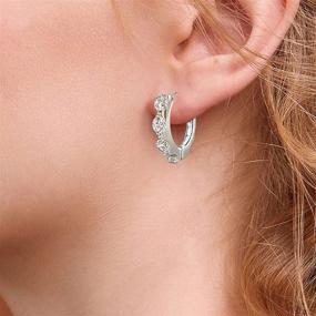 img 3 attached to Silver Earrings Fashion Rhinestone Stainless