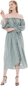 img 2 attached to 👗 Anna Kaci Renaissance Peasant Women's Shoulder Dress and Clothing