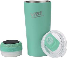 img 2 attached to 🔊 Vibe Speaker Tumbler: 18oz Stainless Steel + Bluetooth Speaker | 8 Hours Playback, IPX67 Water Resistant