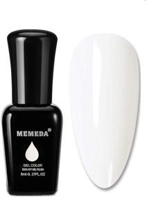 img 2 attached to 💅 MEMEDA Milky White Nude Gel Nail Polish - 0.27 fl oz