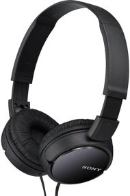 img 1 attached to 🎧 Renewed Sony MDR-ZX110AP Extra Bass Wired Headphones with Mic - Smartphone Headset for iPhone & Android, In-Line Remote & Microphone, Neodymium Magnets & 30mm Drivers - Black