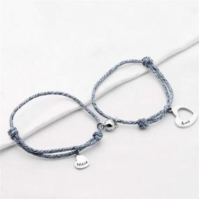 img 2 attached to 🎁 AKTAP Auntie and Niece Magnetic Bracelets: Perfect Matching Jewelry for Birthday, Graduation, and Christmas