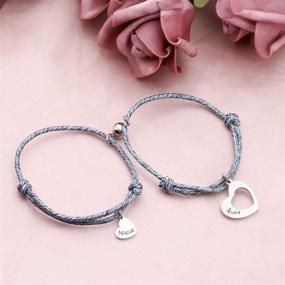 img 3 attached to 🎁 AKTAP Auntie and Niece Magnetic Bracelets: Perfect Matching Jewelry for Birthday, Graduation, and Christmas