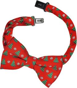 img 1 attached to Retreez Christmas Snowflakes Microfiber Pre Tied Bow Ties for Boys: Ideal Accessories