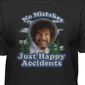 img 3 attached to 🎨 Women's and Men's Clothing: Bob Ross Inspired Graphic T-Shirt