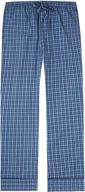 👖 cotton lounge pant with gingham stripes for men's sleep & lounge apparel logo