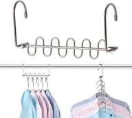 space-saving metal magic cascading hanger closet organizer - 👗 20 pack of bloberey hanging wardrobe closet system with 6x2 slots logo