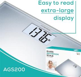 img 2 attached to 📏 innohaus AGS200: Precision Glass Body Scale for Accurate Body Weight Measurements