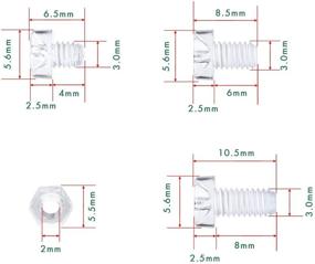 img 1 attached to Clear Acrylic Plastic Phillips Screwdriver Set by Pzsmocn