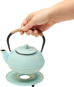 img 2 attached to 🍵 Green Japanese Cast Iron Teapot Trivet