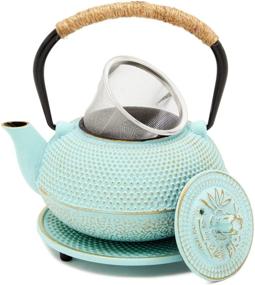 img 4 attached to 🍵 Green Japanese Cast Iron Teapot Trivet