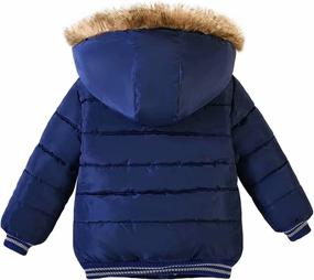 img 3 attached to 👶 AMIYAN Toddler Thickened Snowsuit Outerwear Boys' Jackets & Coats