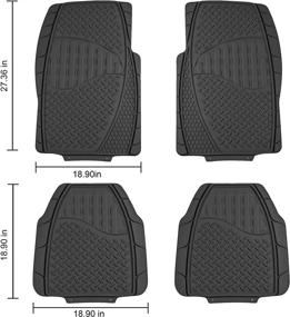 img 1 attached to Автомобильные универсальные погодозащитные прокладки August для салона и пола, а также защитные ковры для багажника.