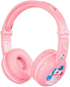 img 4 attached to 🎧 ONANOFF BuddyPhones Play: Wireless Bluetooth Kids Headphones with 18-Hour Battery Life, Volume-Limiting & Sharing Features - Pink