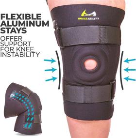 img 2 attached to 🦵 BraceAbility Knee Brace for Large Legs - Ultimate Support for Bigger Individuals with Wide Thighs (3XL)