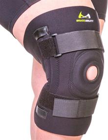 img 4 attached to 🦵 BraceAbility Knee Brace for Large Legs - Ultimate Support for Bigger Individuals with Wide Thighs (3XL)