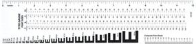 img 2 attached to 📏 Westcott Graphic Arts Ruler GA-88: 3x12" - Green - High-precision Measurement Tool