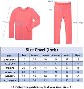 img 1 attached to 🔥 Stay Warm and Stylish: GAZIAR Thermal Underwear Pajamas Fleece for Active Girls' Clothing