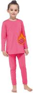 🔥 stay warm and stylish: gaziar thermal underwear pajamas fleece for active girls' clothing logo