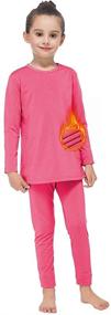 img 2 attached to 🔥 Stay Warm and Stylish: GAZIAR Thermal Underwear Pajamas Fleece for Active Girls' Clothing