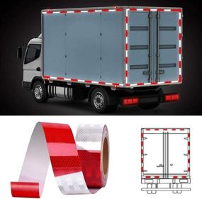 img 1 attached to Enhance Trailer Visibility with APT Reflective Tape Intensity Trailers