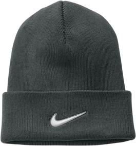 img 1 attached to Темно-синяя шапка унисекс Nike с манжетами