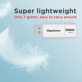 img 1 attached to 💾 Флеш-накопитель Gigastone Z60 256 ГБ USB 3.1: Ультра-высокоскоростной флеш-накопитель с каплессом и ретрактированным дизайном - 120/60 МБ/с R/W, совместимый с интерфейсом USB 2.0/3.0.