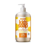 🍊 natural orange squeeze everyone soap: gentle clean for kids, 32 ounce logo