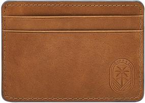 img 3 attached to Fossil Men's Brown Leather Wallet: Classic and Durable Accessory