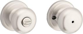 img 4 attached to 🚪 Kwikset 97300-829 Juno Privacy Knob, 1-Pack, Satin Nickel Finish