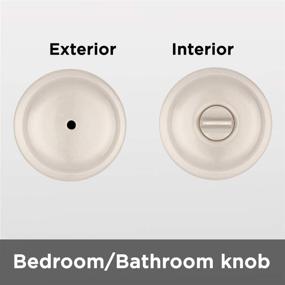 img 3 attached to 🚪 Kwikset 97300-829 Juno Privacy Knob, 1-Pack, Satin Nickel Finish