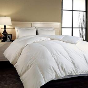 img 2 attached to 🛏️ Naples 700 Thread Count Cotton Down Alternative Comforter - Twin by Blue Ridge Home Fashions