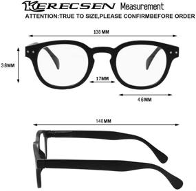 img 3 attached to 👓 Premium Fashion Reading Glasses Set - Spring Hinge Quality Readers (5 Pack Mix Color, 2.00)