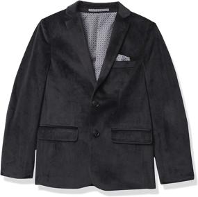 img 3 attached to Isaac Mizrahi Velvet Blazer Black Boys' Clothing : Suits & Sport Coats