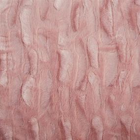 img 1 attached to 🛋️ Super Soft Warm Throw Blanket: Faux Fur Blush Light Dusty Rose Gold Pink, 50x60 inches