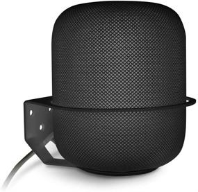 img 4 attached to 🔲 ALLICAVER Sturdy Metal Wall Mount Holder for HomePod - Black