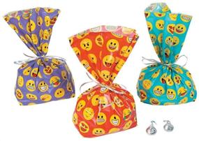 img 1 attached to Emoji Cellophane Bags 12 Ct