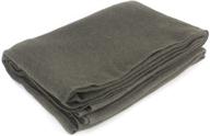 🔥 everone flame retardant grey wool blanket, 62” x 80” logo