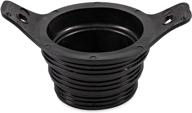 🚽 optimized camco 39317 3-in-1 flexible sewer hose seal, black - simplifies rv sewer hose inlet connection - enhanced with convenient wings for easy removal logo