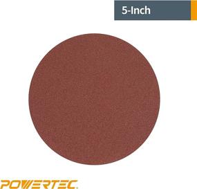 img 2 attached to 🔸 POWERTEC 45506 5-Inch PSA 60 Grit Aluminum Oxide Adhesive Sanding Discs, Pack of 20