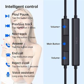 img 2 attached to Meifox Lightning Earbuds, MFi Certified Wired Noise Isolation Headphones, EMF-Free in-Ear Earphones with Connector Microphone, for iPhone 13/12/11 Pro Max X XS Max XR 8P 7P Series - Black | SEO-Optimized