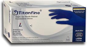 img 2 attached to 🧤 Large Single Use Nitrile Protective Gloves: Optimal Hand Protection in Various Applications