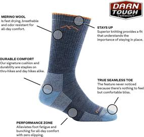 img 2 attached to 🧦 Durable and Comfortable: Women's Darn Tough Boot Cushion Sock
