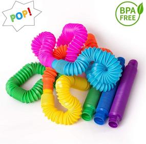 img 1 attached to Sensory Stimulation Tubes: Discover the NUTTY TOYS Tube Sensory Pack