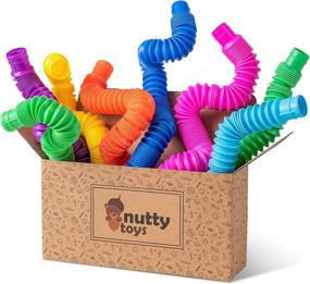 img 4 attached to Sensory Stimulation Tubes: Discover the NUTTY TOYS Tube Sensory Pack