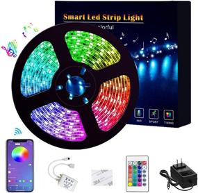 img 4 attached to Changing Bluetooth Controller Bedroom Decoration Lighting & Ceiling Fans in Novelty Lighting