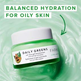 img 3 attached to 🌿 Farmacy Daily Greens Gel Face Moisturizer - Oil-Free Hyaluronic Acid Cream (1.7 Fl Oz)